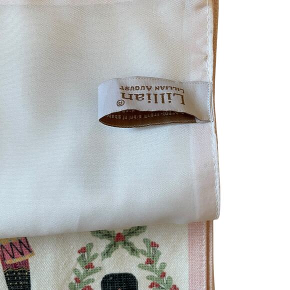 Lillian August Christmas Placemats 4pc NUTCRACKER DRUMMER BOY Pink Border New - Picture 5 of 11